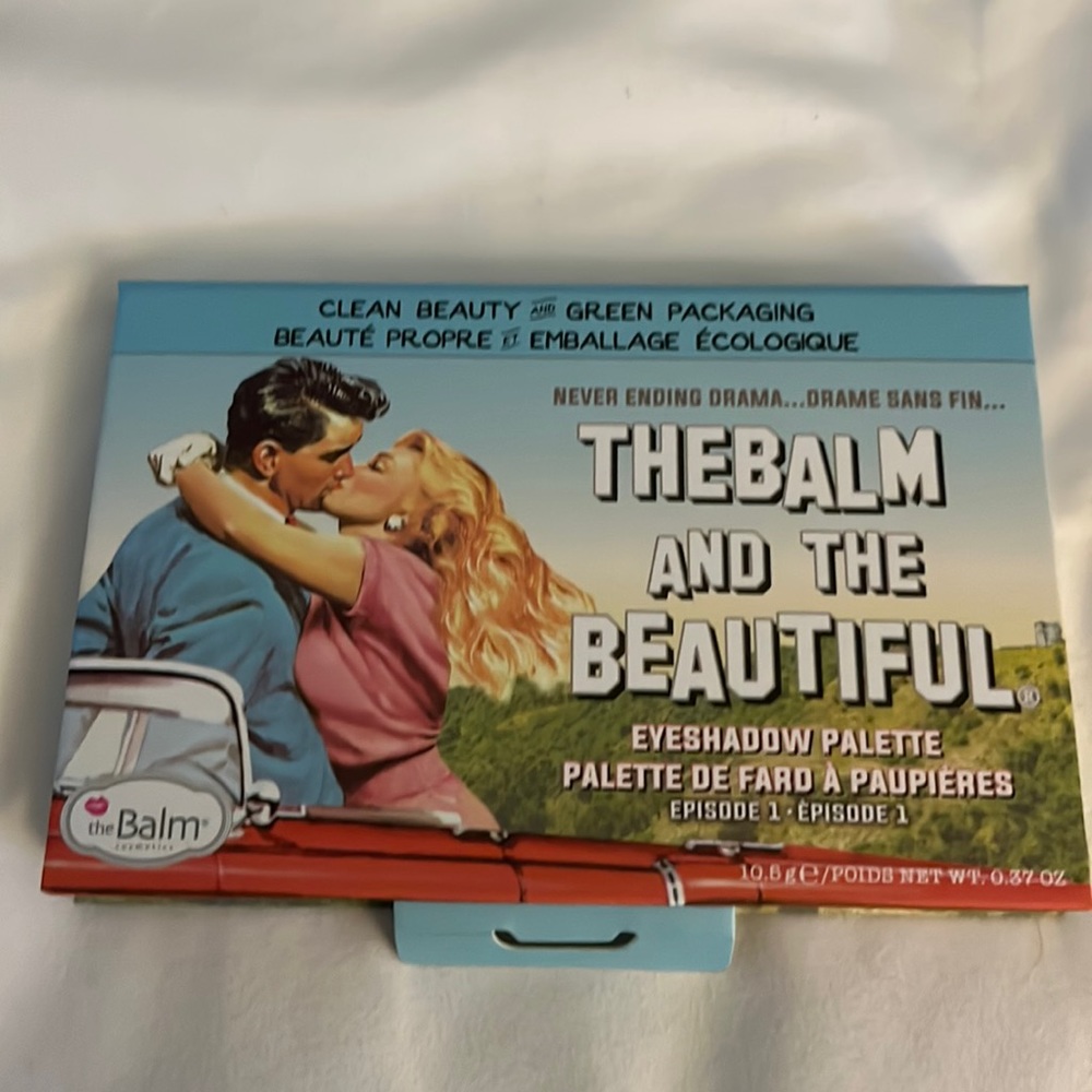 The Balm and the Beautiful eyeshadow palette in episode one. Brand new
